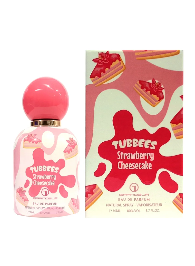 GRANDEUR Grandeur Tubbees Perfume 50ML - Strawberry Cheesecake  Unisex Gourmand-Inspired Fragrance  Fun & Playful Scent