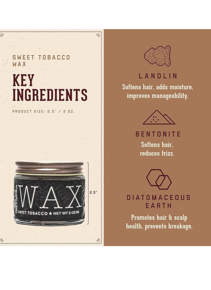 18.21 Man Made - 18.21 Man Made Hair Styling Product, 2oz. Original Sweet Tobacco Scent in Wax with Low Shine Finish - Image 1