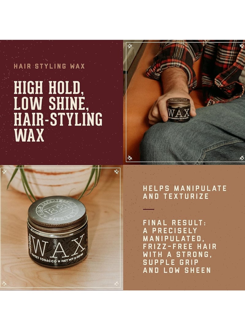 18.21 Man Made - 18.21 Man Made Hair Styling Product, 2oz. Original Sweet Tobacco Scent in Wax with Low Shine Finish - Image 1