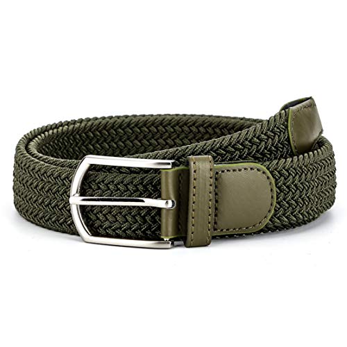 Radmire Braided Canvas Woven Elastic Stretch Belts for Men/Women/Junior with Multicolored - Image 3