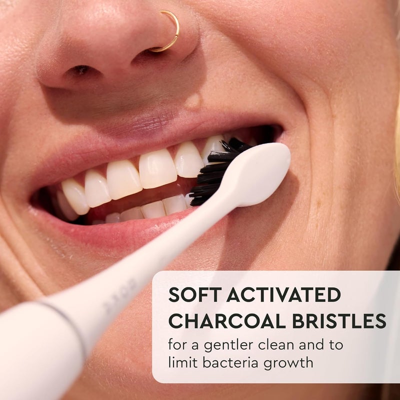 BOKA Boka 30 Electric Toothbrush for Adults w 2 Heads  Rechargeable Sonic Powered Tooth Brush  Charcoal Activated Bristles for Deep Cleaning  Dentist Recommended Oral Care  Charging Base wMicro USB - Image 3