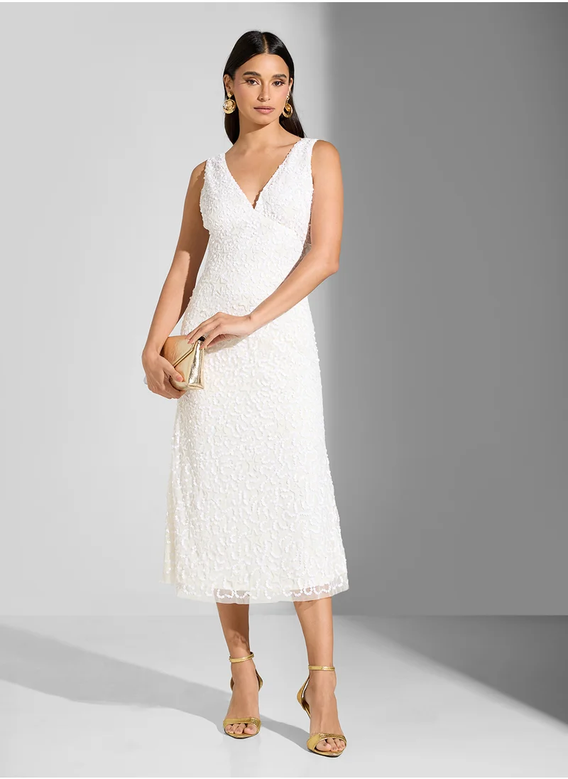 ليتل مسترس Sequin Star Midaxi Dress By Vogue Williams