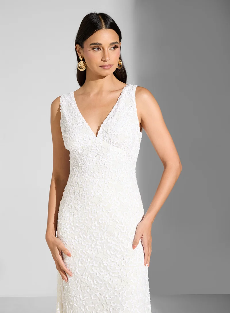 Little Mistress Embroidered Sleeveless Dress