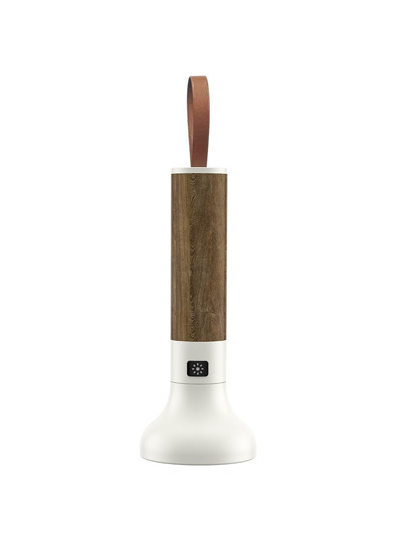 STAR WORK STAR WORK Bright Wooden Handle LED Flashlight Torch for Camping Emergencies Torch White  - Image 3