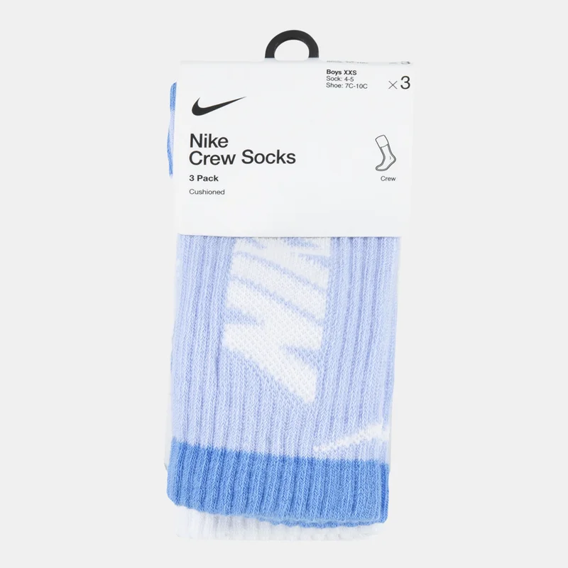 Nike Kids' Graphic Crew Socks (3 Pack)