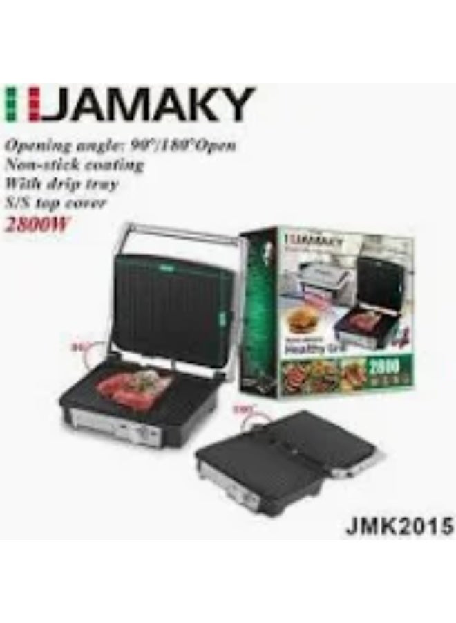 شواية كهربائية احترافية من جاماكي، 2800 واط، فضية اللون - JMK2015