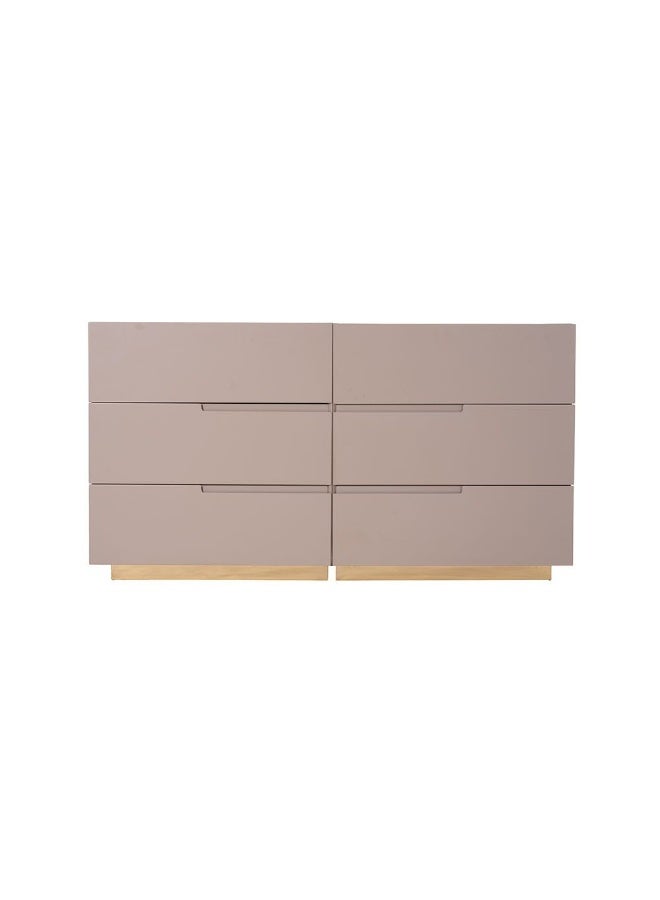 DANUBE HOME Allayal Dresser With Mirror & Stool | Durable Vanity Table | Dressing Makeup Desk With Storage | Modern Design Bedroom Furniture L75xW50xH80cm-White/Beige/Gold  - Image 3