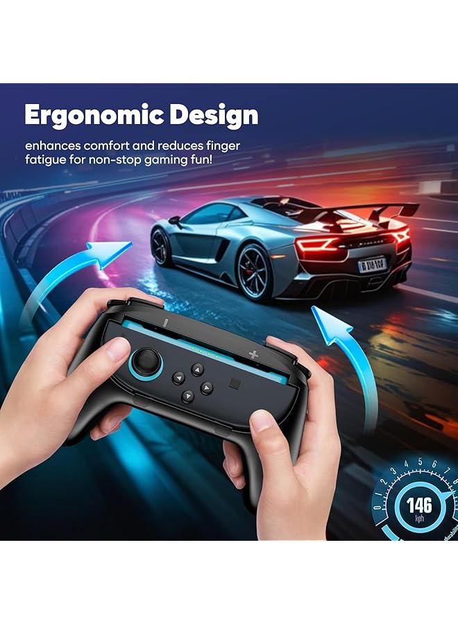 Procases 2 Pack Joy Con Controller Hand Grips For Nintendo Switch 2 2025 Released Wear Resistant Comfort Handles Holder For Joycon - Image 5