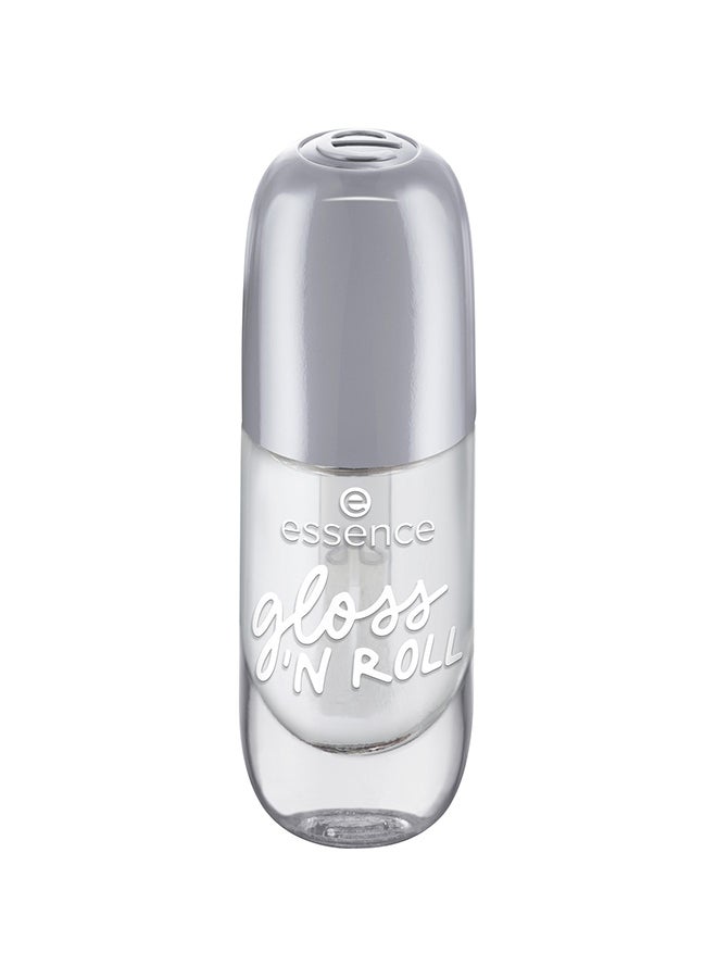 Essence Gel Nail Polish 01 Gloss 'N Roll | Transparent Glossy Finish | Quick Dry 40 Seconds | Vegan Formula | Long Lasting Gel-Like Shine | Pure Nail Color | 8 ml (Pack of 1) Gloss N Roll - Image 1