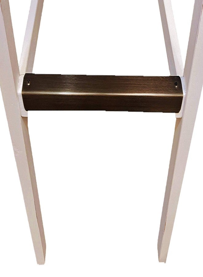 HOMEWARE Bar Stool, Counter Stool, Foot Rail Cover with Screws, English Antique Brass Finish on Stainless Steel, 14 inch Length, Stool not Included, ABSS14X34 - Image 1