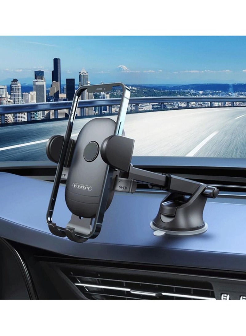 أيرلدوم حامل سيارة عالمي قابل للدوران 360 درجة لكوب الشفط وحامل لوحة القيادة للهاتف الذكي EH145 - Image 2