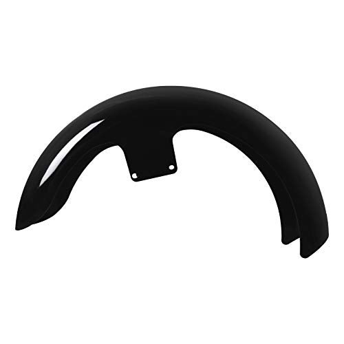 HDBUBALUS 21" واقي طين أمامي للدراجة النارية يناسب إطارات 120 / R21 مناسب لدراجة هارلي باجر تورينغ رود كينغ إليكترا جلايد ستريت جلايد FLHR FLHX أسود لامع - Image 2