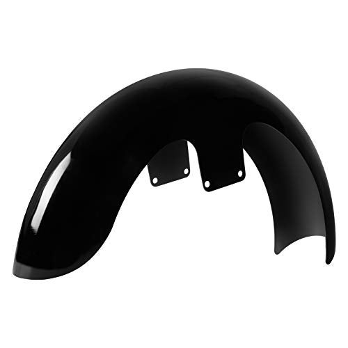 HDBUBALUS 21" واقي طين أمامي للدراجة النارية يناسب إطارات 120 / R21 مناسب لدراجة هارلي باجر تورينغ رود كينغ إليكترا جلايد ستريت جلايد FLHR FLHX أسود لامع - Image 3