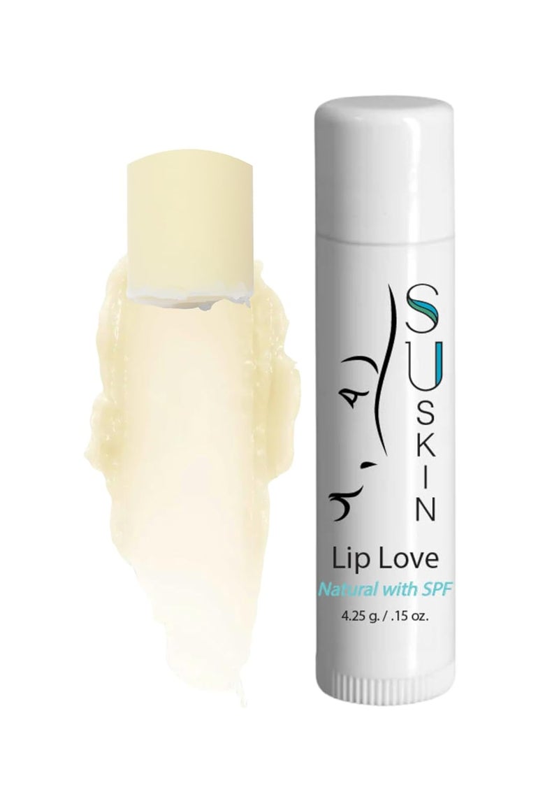 Su-Skin SuSkin Non Tinted SPF Mineral Lip Balm Lip Love  All Natural Lip Care with UVAUVB Protection