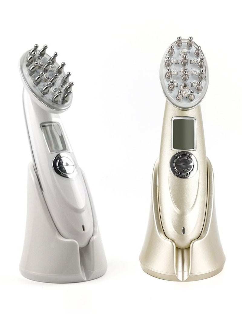 Generic - Beauty RF Laser Hair Regrowth Brush Prevent Anti Hair Loss LED Photon Laser Hair Growth Comb Scalp Vibration Massager - Image 1
