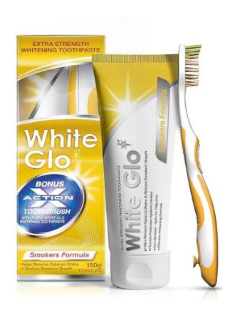وايت غلو معجون أسنان وايت جلو لتبييض الأسنان بتركيبة المدخنين، 100 مل - Image 1