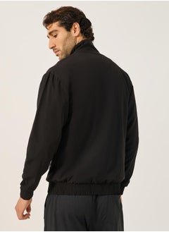Styli Relaxed Fit High Neck Jacket with Mesh Lining  - Image 5