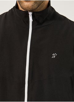 Styli Relaxed Fit High Neck Jacket with Mesh Lining  - Image 4