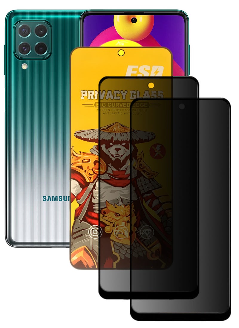 اي اس دي قطعتين، واقي شاشة عالي الجودة لهاتف آسامسونج جالاكسي M62 - Image 1