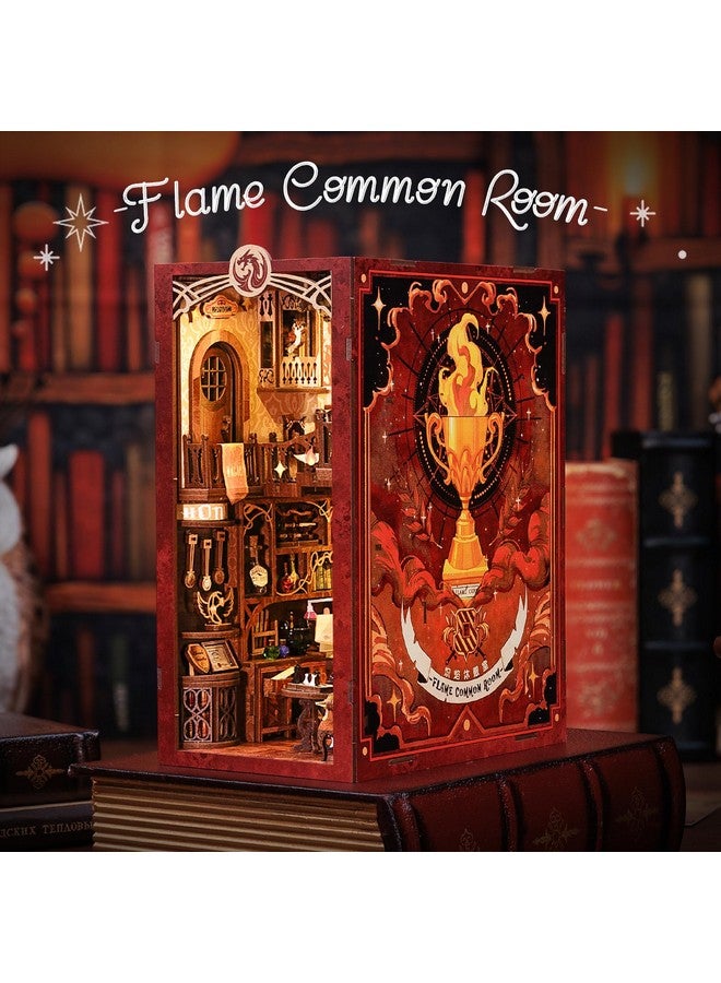 Fsolis Diy Book Nook Kit Diy Miniature Dollhouse Kit Booknook With Dust Cover Bookshelf Insert Decor Alley Bookends Model Kit Bookshelf Decor Creativity Kit Booknook Book Nook Kits For Adults (Rk01) - Image 3