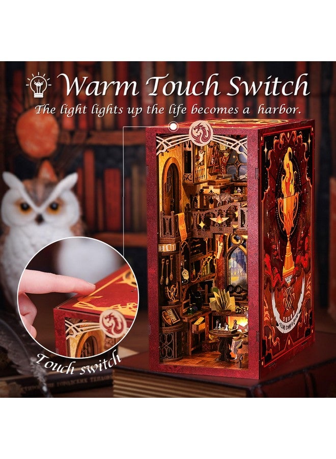 Fsolis Diy Book Nook Kit Diy Miniature Dollhouse Kit Booknook With Dust Cover Bookshelf Insert Decor Alley Bookends Model Kit Bookshelf Decor Creativity Kit Booknook Book Nook Kits For Adults (Rk01) - Image 5