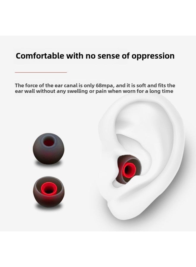 In-ear Earphone Cover Silicone Earphone Plug Cover Soft Ear Cap Earplugs For Xiaomi Oppo Huawei Samsung Beats-Memory Capacity:Black And Red★4 Pieces Each Of Large, Medium And Small 【free Box + Blue-edged Headphone Bag】 - Image 4