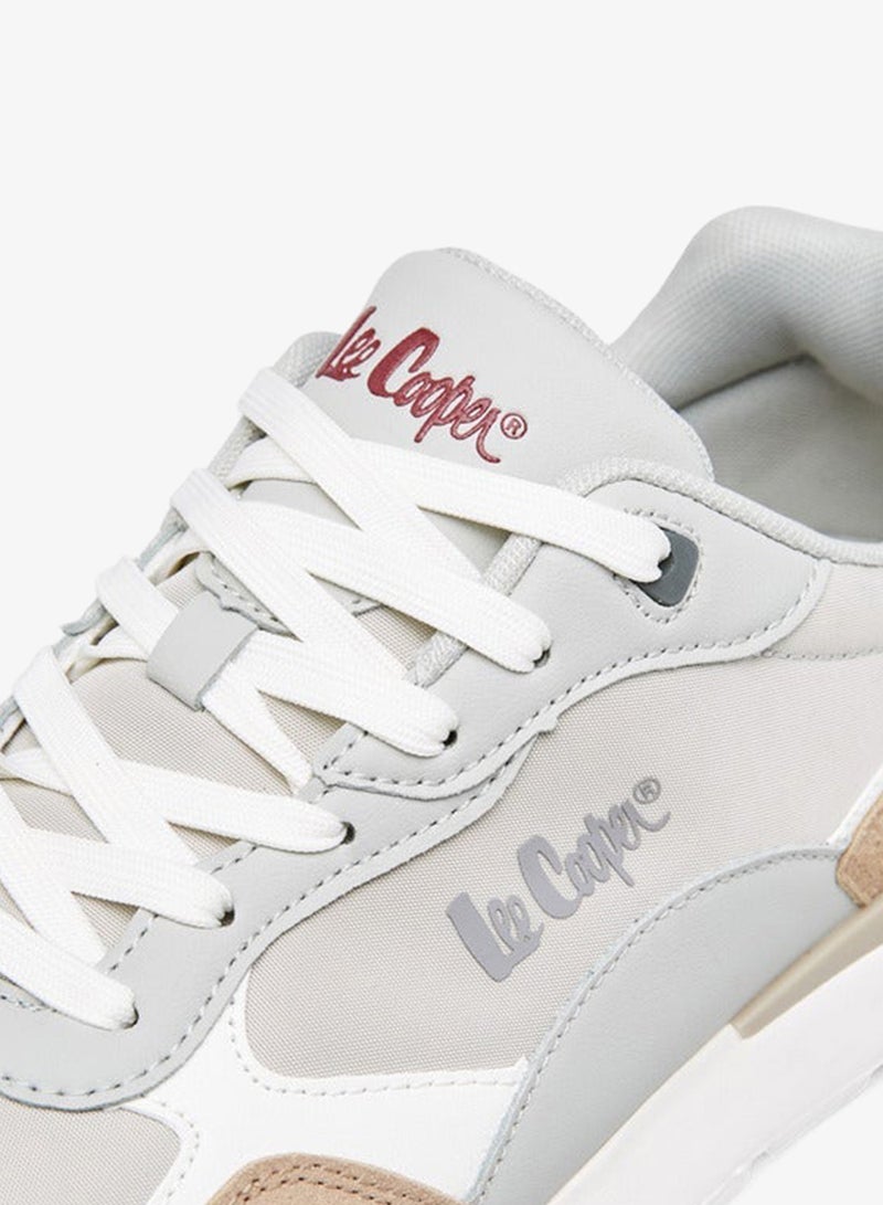 Lee Cooper Men's Panelled Sneakers with Lace-Up Closure - Image 4