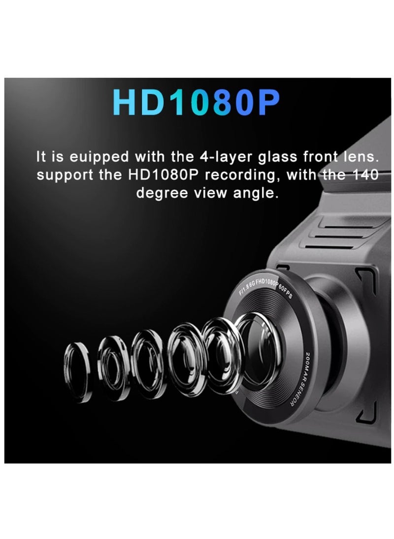 Sanback - Dash Cam Front and Rear Security Camera FHD1080 - Image 1