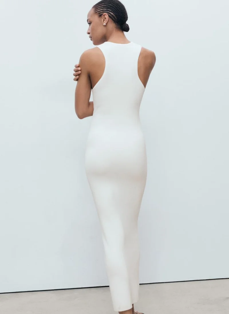 مانجو Halter-Neck Knitted Dress