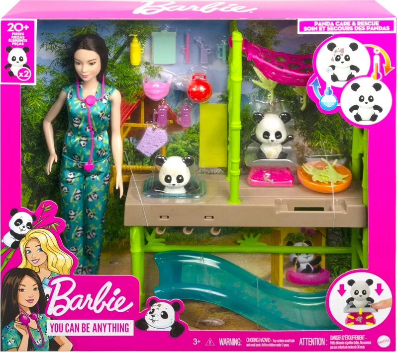 Barbie Panda Care Play Set, ages 3 and up, HKT77