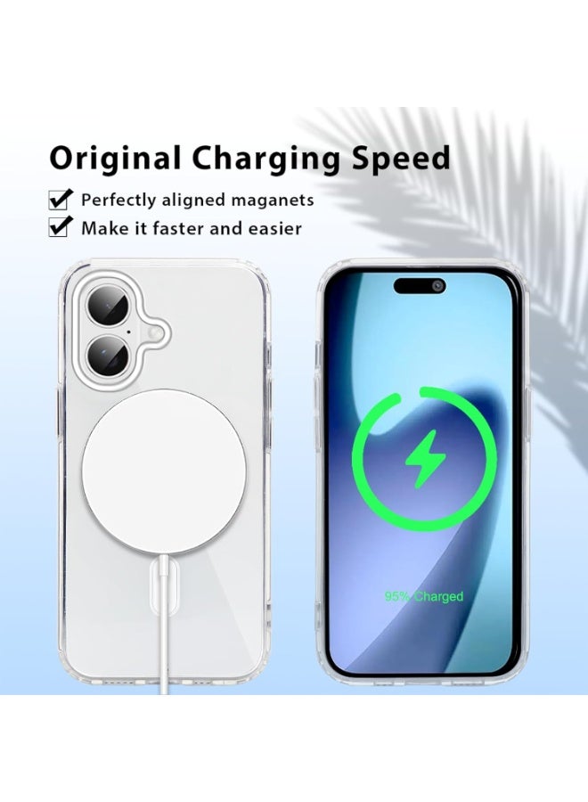 Case Magnetic for iPhone 17 Case, [Anti-Slip] [Military-Grade Drop Protection] [Camera Protection] Skin-Friendly Slim Translucent Shockproof Protective for iPhone 17 Phone Case, Crystal Clear - Image 3