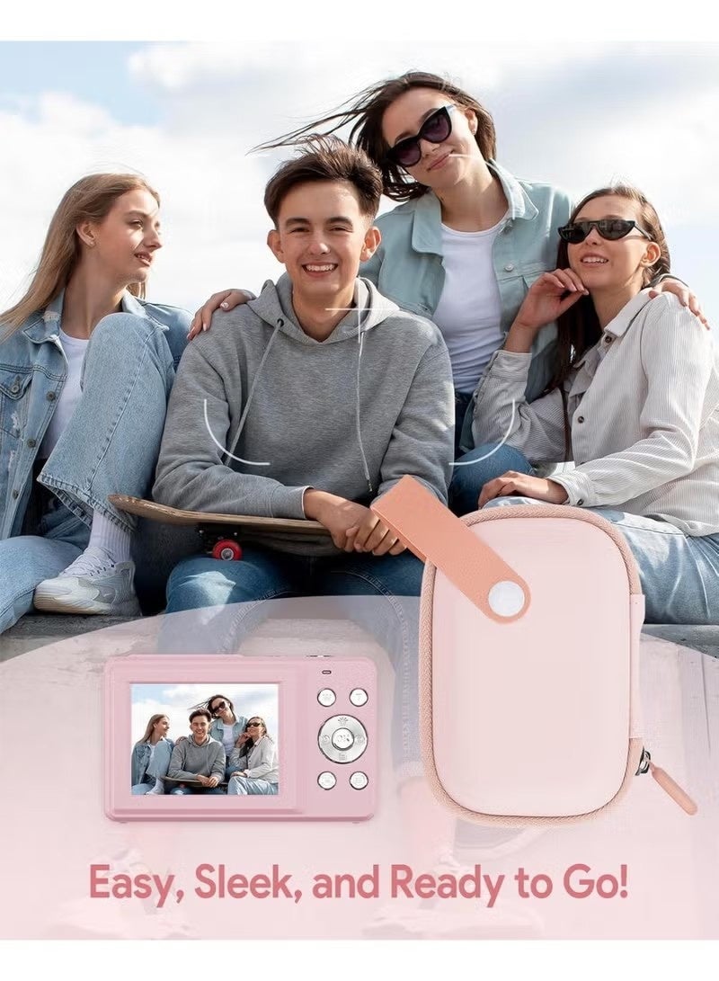 Camera Case for Digital Camera CAMKORY DC403 FHD 1080P/ KODAK PIXPRO FZ55/ FZ45/ STUOGYUM DC402-AF, SD Card Storage Travel Carry Cute Case Bag Small - Image 3