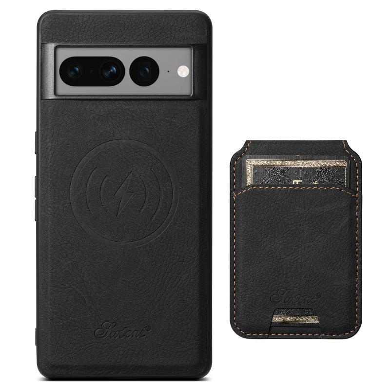 Suteni For Google Pixel 10 H16 Litchi Texture Leather Detachable Wallet Back Phone Case(Black) - Image 2