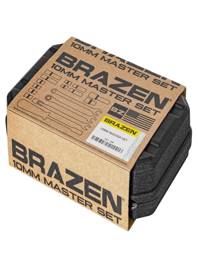 BRAZEN 10mm Master Set - 12 Sockets, Three Wrenches, One Nut Driver - All 10mm! - Image 5