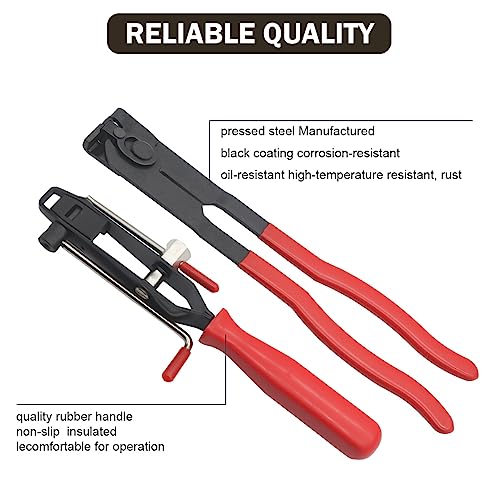 Zzyyldu CV Joint Boot Clamp Pliers Atv Axle Boot Clamp Pliers Cv Banding Tool With 10 Crimp Bands -Ear Type Extension For Most Cars - Image 2