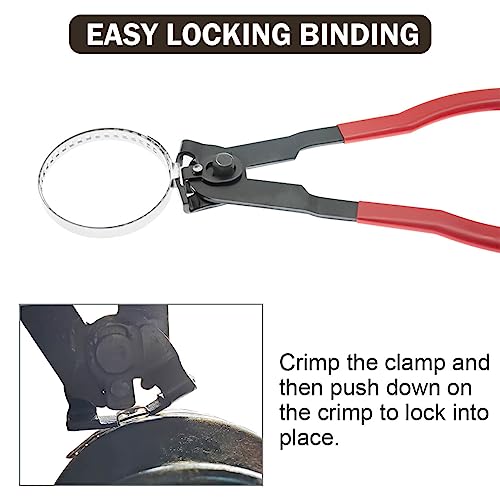 Zzyyldu CV Joint Boot Clamp Pliers Atv Axle Boot Clamp Pliers Cv Banding Tool With 10 Crimp Bands -Ear Type Extension For Most Cars - Image 5