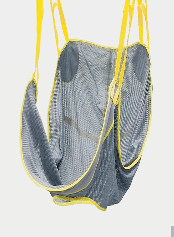 BUYHAO Patient Lift Sling, Full Body with Commode Lift Slings,Universal Transfer Sling for Patients,Toileting, Mesh with Handles, Medium - Image 1