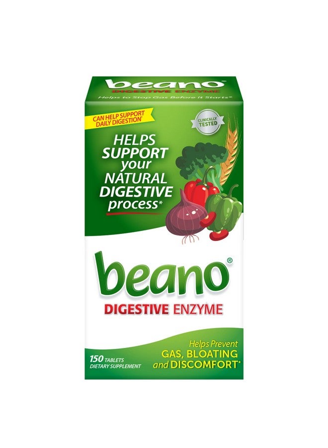 Beano Digestive Enzyme, Gas Prevention & Digestive Enzyme Supplement, 150 Count - Image 1