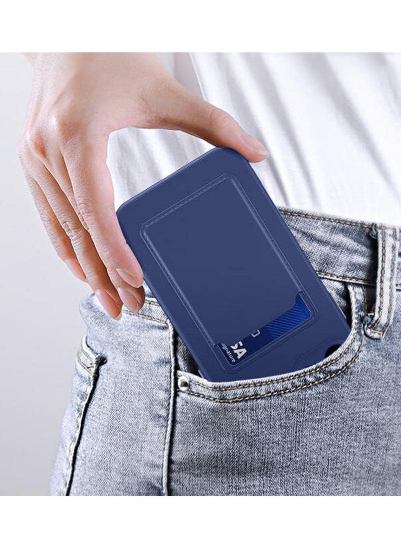 Wtech - Silicone TPU With Card Holder Case Cover For Realme 12 5G 2024 Navy Blue - Image 1