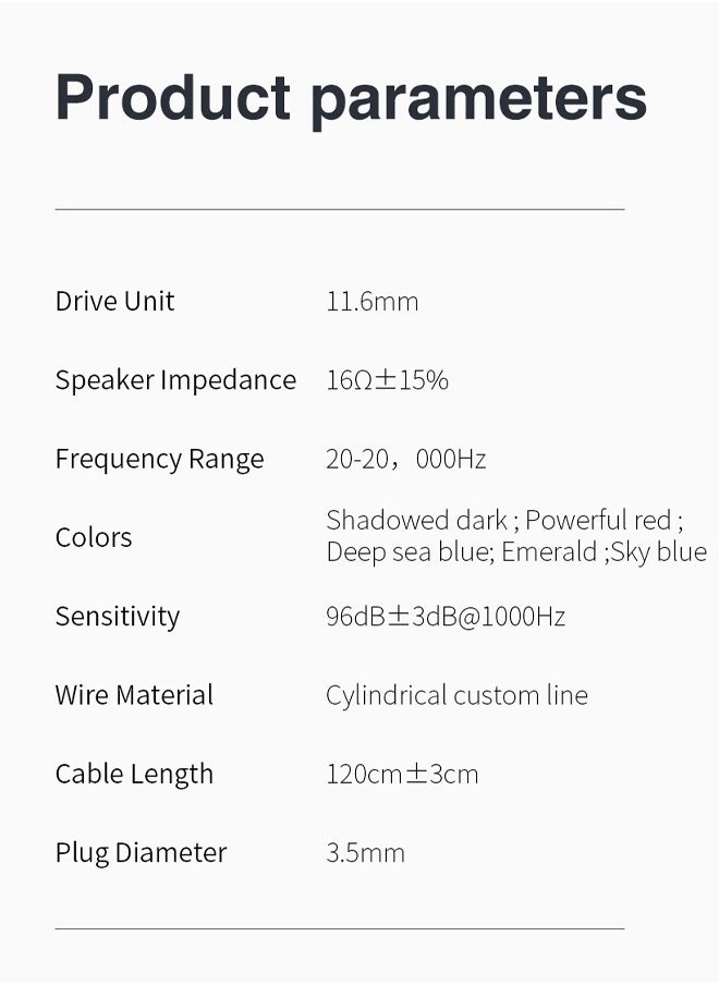 QKZ - QKZ SK7 In-Ear Stereo Earphone, Professional Monitoring Headphone, Stereo HIFI Headset with Microphone, Universal 3.5mm Earbud Headphones with Microphone for Music, Gaming, Sport (Blue） - Image 1