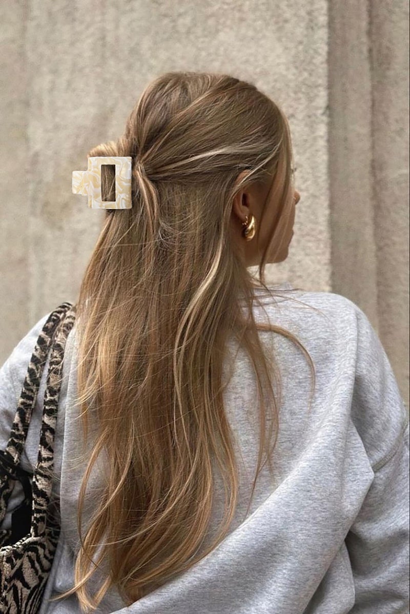 TEBIEKOY Hair Claw Clips for Women 4Pcs 2" Small Claw Clips Tortoise Shell Leopard Hair Clips for Thin Thick Hair Strong Hold Acetate French Clip Nonslip Jaw Clip Hair Accessories - Image 5