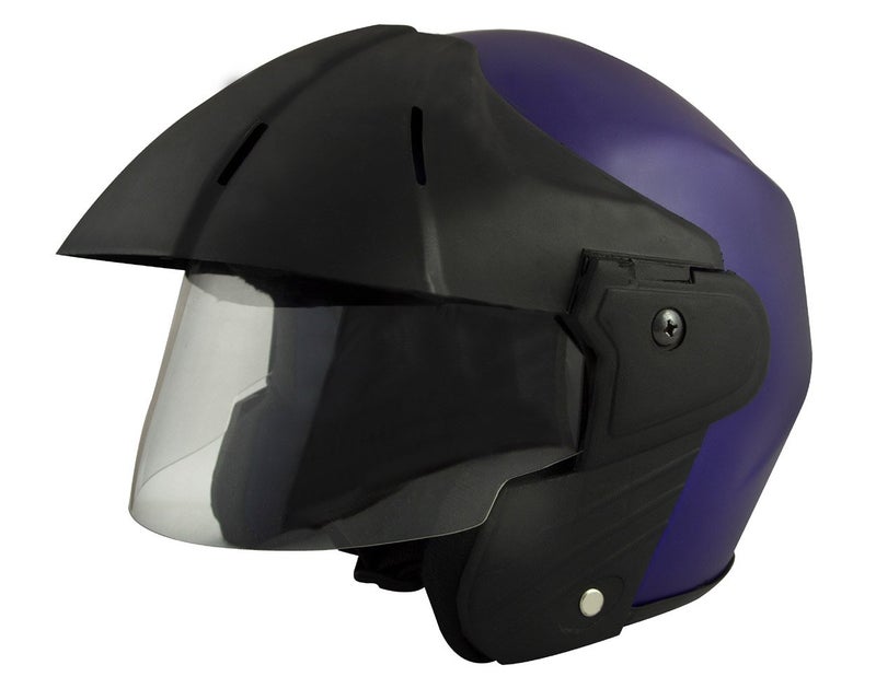Sage Square Deltz Power (ISI Certified) Scooty Helmet Open Face (Small - S, Blue Matte), ABS - Image 3