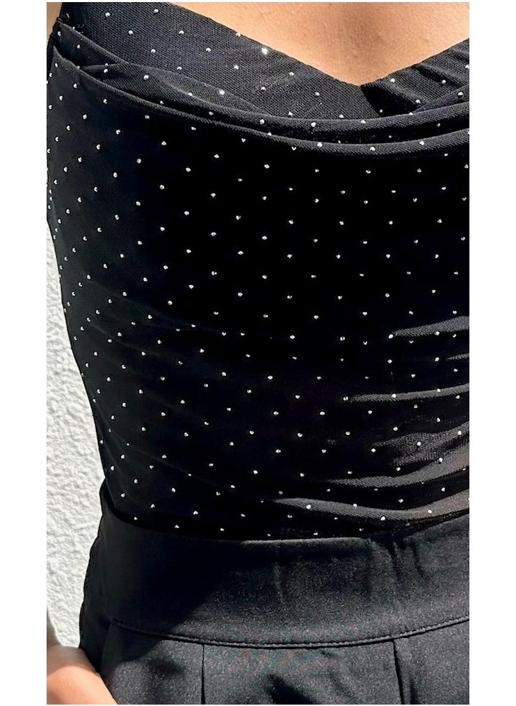 Alorabella - Naomi Sparkle Bodysuit - Black - Image 1