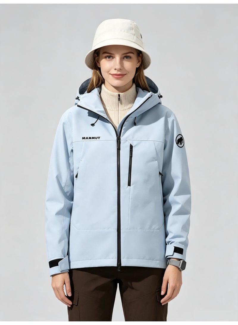 Mammut Men's and women's outdoor jacket windproof waterproof hooded mountaineering jacket - Image 5