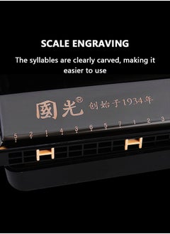 Essence 24-Holes Tremolo Harmonica Mouth Organ Key Of C Rock Jazz Folk Harmonica With Storage Box  - Image 4
