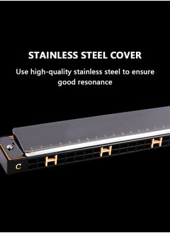 Essence 24-Holes Tremolo Harmonica Mouth Organ Key Of C Rock Jazz Folk Harmonica With Storage Box  - Image 2