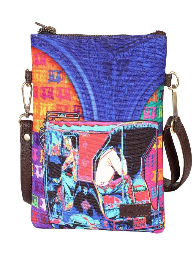 Fatfatiya Shekhawati Auto Art Mini Sling Bag - Quirky, Heritage-Inspired & Handcrafted | Vegan Leather - Image 1