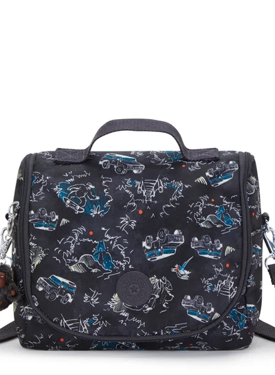kipling New Kichirou Unisex Large Lunchbox (with trolley sleeve) - Jungle Fun Race