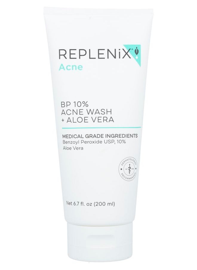 Replenix Acne BP 10% Acne Wash + Aloe Vera 6.7 fl oz (200 ml) 