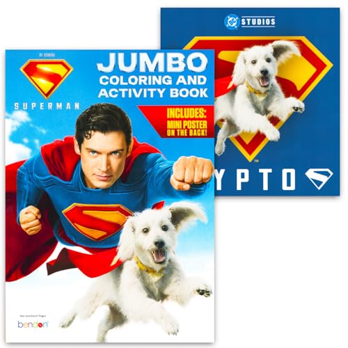DC Comics Superman Coloring and Activity Book Set 2 Books - Image 5